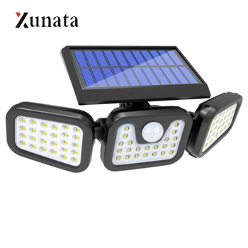 Solar Powered LED Wall Lamp 74LEDs 100COB PIR Motion Sensor Wall Light 3 Heads Adjustable Outdoor Floodlight Garden Spotlight 
Solar Powered LED Wall Lamp 74LEDs 100COB PIR Motion Sensor Wall Light 3 Heads Adjustable Outdoor Floodlight Garden Spotlight