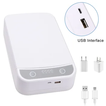 Portable UV Cell Phone Sterilizer Box Ultraviolet Bulb Phone Disinfector Sanitizer Jewelry Ultraviolet Watch Disinfect Cabinet 
Portable UV Cell Phone Sterilizer Box Ultraviolet Bulb Phone Disinfector Sanitizer Jewelry Ultraviolet Watch Disinfect Cabinet