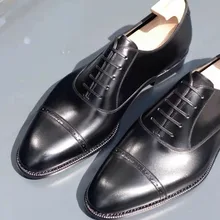 Hand-stitched high quality calfskin luxury men's shoes business office dress wedding wine red Oxford shoes
Hand-stitched high quality calfskin luxury men's shoes business office dress wedding wine red Oxford shoes