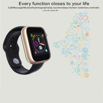 Smart Watch Support Bluetooth Android Phone 2G SIM TF Card Watch Camera Touch Screen Women Sports Clock Z6
Smart Watch Support Bluetooth Android Phone 2G SIM TF Card Watch Camera Touch Screen Women Sports Clock Z6