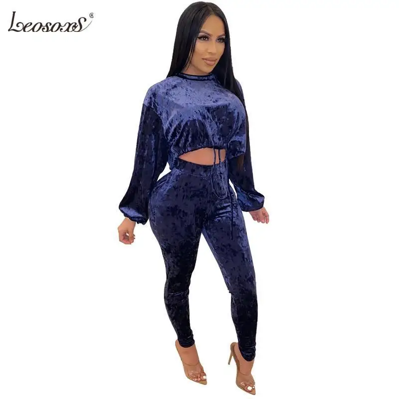 Two Piece Set Women Outfits Ropa Mujer Long Sleeve O Neck Solid Color Drawstring Velvet Conjunto Feminino 2 Pieces Sets Womens
Two Piece Set Women Outfits Ropa Mujer Long Sleeve O Neck Solid Color Drawstring Velvet Conjunto Feminino 2 Pieces Sets Womens