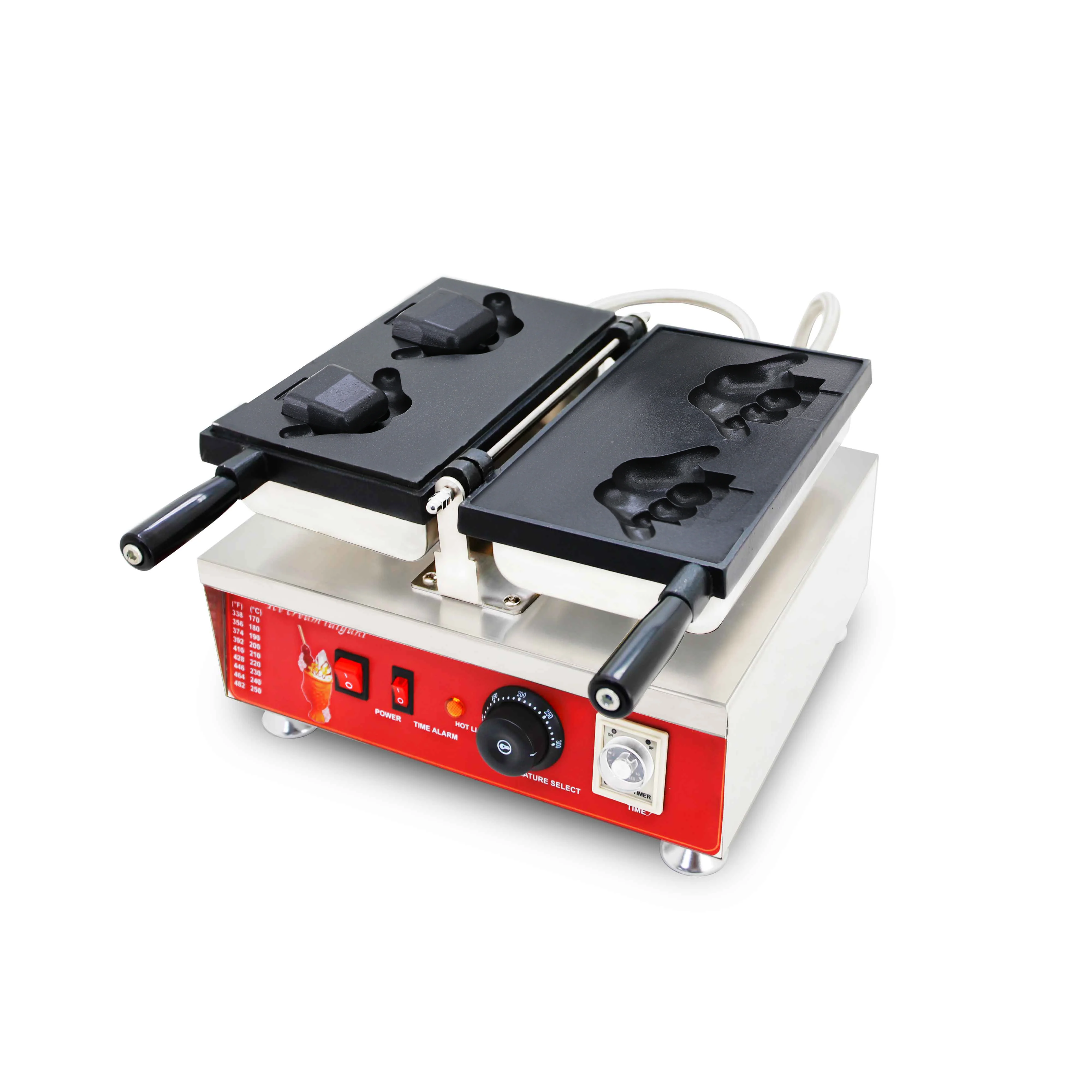 Горячая Распродажа Shaka Boom Shape аппарат для изготовления стаканчика-тайяки для мороженого вафельный конус с открытым горлом, оборудование для закусок и выпечки высокого качества
Горячая Распродажа Shaka Boom Shape аппарат для изготовления стаканчика-тайяки для мороженого вафельный конус с открытым горлом, оборудование для закусок и выпечки высокого качества