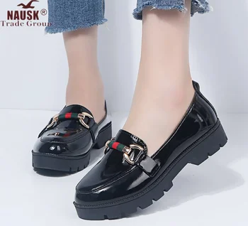 Black Patent Leather Women Shoes Flats Slip on Thick Sole Platform Oxford Shoes Woman Plus Size Ladies Shoes Zapatos De Mujer
Black Patent Leather Women Shoes Flats Slip on Thick Sole Platform Oxford Shoes Woman Plus Size Ladies Shoes Zapatos De Mujer