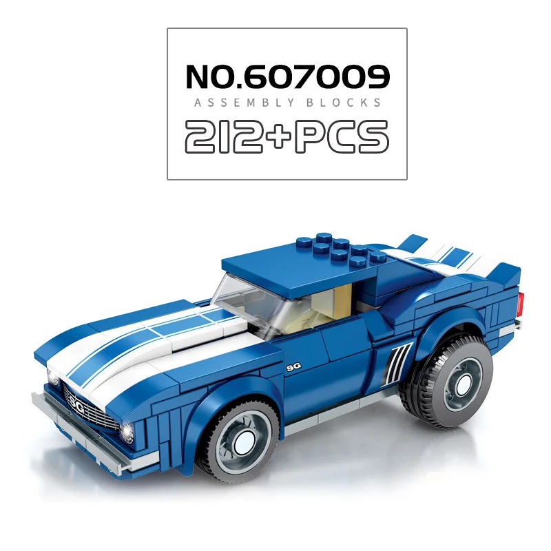 Sembo Speed Champions Technic City Vehicles Super Racers Sports Racing Car Model Building Blocks Toys For Kids