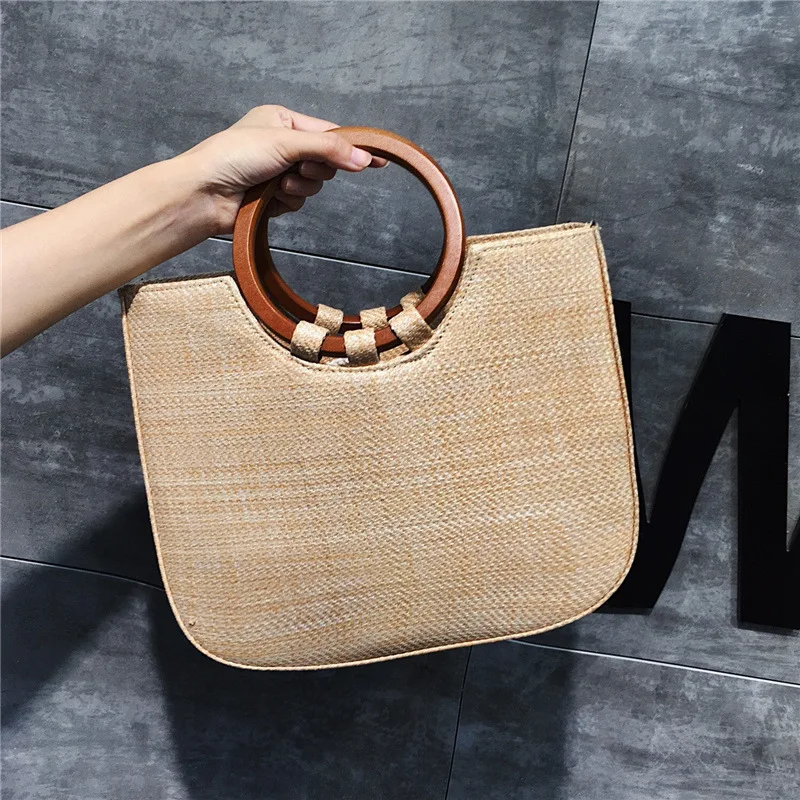 2019 Concise Straw Plaited Package Ring Handle Handbag Single Shoulder Messenger Weave Woman Package
2019 Concise Straw Plaited Package Ring Handle Handbag Single Shoulder Messenger Weave Woman Package