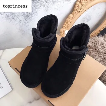ZX25-1 TOPRINCESS Belt Buckle Ankle Boots Designer Winter Snow Boots For Women Fashion Winter Warm Furry Fur And Platform Boots 
ZX25-1 TOPRINCESS Belt Buckle Ankle Boots Designer Winter Snow Boots For Women Fashion Winter Warm Furry Fur And Platform Boots
