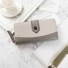Fashion Women Wallets Color Contrast Zipper Hasp Multifunction Coin Purses Female Solid Color Multi-card Holder Ladies Phone Bag
Fashion Women Wallets Color Contrast Zipper Hasp Multifunction Coin Purses Female Solid Color Multi-card Holder Ladies Phone Bag