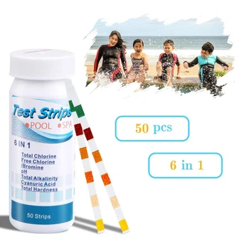 6-In-1 Swimming Pool PH Test Paper Residual Chlorine PH Value Alkalinity Hardness Test Strip PH Tester Pool Cleaner Accessories
6-In-1 Swimming Pool PH Test Paper Residual Chlorine PH Value Alkalinity Hardness Test Strip PH Tester Pool Cleaner Accessories