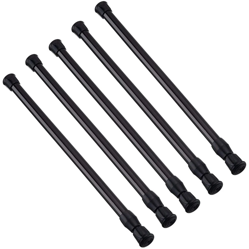 HLZS-5 Pack Cupboard Bars Tensions Rod Spring Curtain Rod for DIY Projects, Extendable Width, 11.81 to 20 Inches (Black)
HLZS-5 Pack Cupboard Bars Tensions Rod Spring Curtain Rod for DIY Projects, Extendable Width, 11.81 to 20 Inches (Black)