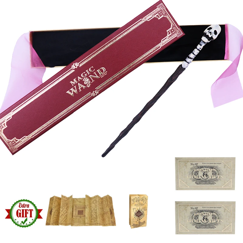 Death Easter Skull Metal Core Magic Wand Young Dumbledore Bellatrix Harried Magical Wand Pink Ribbon Box Map and Ticket Gifts
Death Easter Skull Metal Core Magic Wand Young Dumbledore Bellatrix Harried Magical Wand Pink Ribbon Box Map and Ticket Gifts