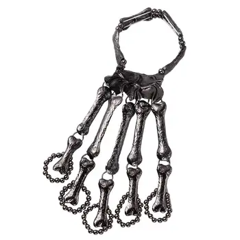 1pc Ghost Claw Bracelet Toy Halloween Bangle Decor Alloy Skeleton Bracelet Jewelry Toy Accessories Black
1pc Ghost Claw Bracelet Toy Halloween Bangle Decor Alloy Skeleton Bracelet Jewelry Toy Accessories Black
