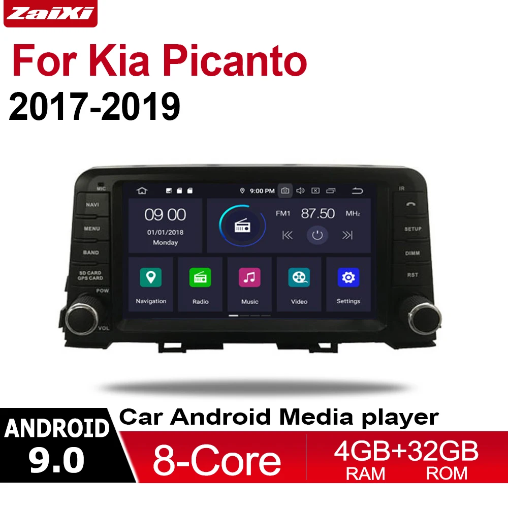 For Kia Picanto 2017-2019 2 DIN Car Android 9 GPS Navgiation Multimedia system Bluetooth Radio Amplifier
For Kia Picanto 2017-2019 2 DIN Car Android 9 GPS Navgiation Multimedia system Bluetooth Radio Amplifier