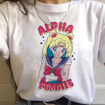 New Fashion Sailor Moon Harajuku Kawaii Tshirts Women Ullzang 90s T-shirt Aesthetic Cute Tshirt Japanese Anime Top Tees Female 
New Fashion Sailor Moon Harajuku Kawaii Tshirts Women Ullzang 90s T-shirt Aesthetic Cute Tshirt Japanese Anime Top Tees Female