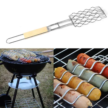 Wooden Handle Anti Scald Fish Camping Grilling Basket Outdoor Tool Picnic Barbecue Accessories Sausage Cookware Nonstick BBQ
Wooden Handle Anti Scald Fish Camping Grilling Basket Outdoor Tool Picnic Barbecue Accessories Sausage Cookware Nonstick BBQ