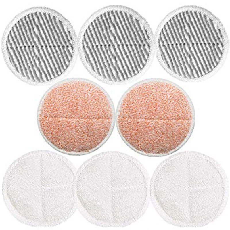 8 Pack Mop Pads Replacement for Bissell Spinwave 2039A 2124 (Included 3 Soft Pads+3 Scrubby Pads+2 Heavy Scrub Pads
8 Pack Mop Pads Replacement for Bissell Spinwave 2039A 2124 (Included 3 Soft Pads+3 Scrubby Pads+2 Heavy Scrub Pads
