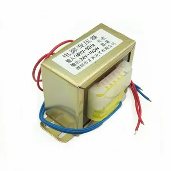 

EI-100W Type transformer Single phase 380V to 24V 4A 100W AC AC24V power frequency EI86