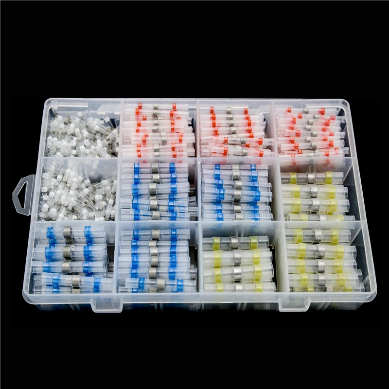 Connector Terminal Kit Solder Seal Heat Shrink Butt Wire Connector Waterproof Butt Automotive Insulated Terminals Wire Joint
Connector Terminal Kit Solder Seal Heat Shrink Butt Wire Connector Waterproof Butt Automotive Insulated Terminals Wire Joint