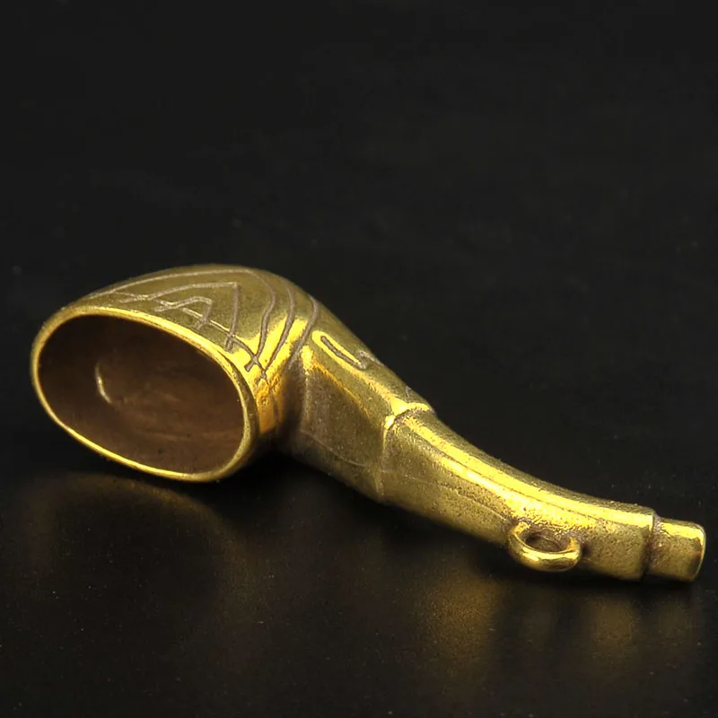 Brass Tobacco Pipe Key Chains Pendants (5)