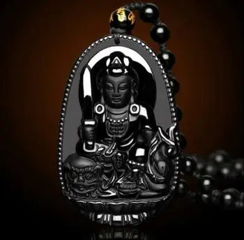Natural Obsidian Pendant "Manjushri" Buddha Amulet Patron Saint Buddha Statue Necklace Pendant
Natural Obsidian Pendant "Manjushri" Buddha Amulet Patron Saint Buddha Statue Necklace Pendant