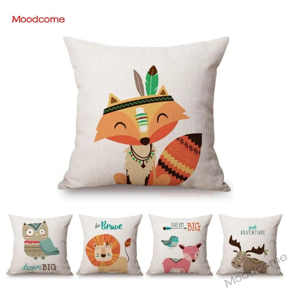 Cute Forest Animals Owl Raccoon Fox Bear Baby Cartoon Art Sofa Throw Pillow Case Lovely Woodland Animal Children Cushion Cover
Cute Forest Animals Owl Raccoon Fox Bear Baby Cartoon Art Sofa Throw Pillow Case Lovely Woodland Animal Children Cushion Cover