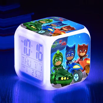 PJ Masks Cartoon LED Night Light Multifunctional Mute Student Bedside Color Changing Alarm Clock Creative Children Gifts 2S60
PJ Masks Cartoon LED Night Light Multifunctional Mute Student Bedside Color Changing Alarm Clock Creative Children Gifts 2S60