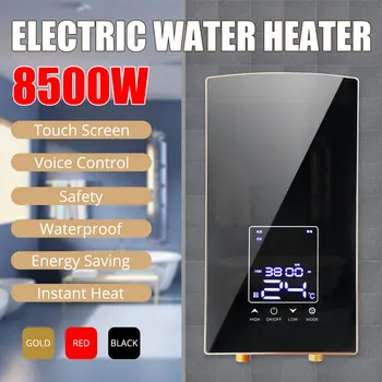 8500W 220V/110V LCD Digital Electric Water Heater Touching Voice Control Constant Temperature Instant Tankless Water Heaters
8500W 220V/110V LCD Digital Electric Water Heater Touching Voice Control Constant Temperature Instant Tankless Water Heaters