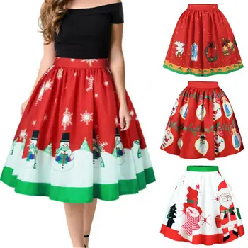 Meihuida Women High Waist Santa Claus Elk Deer Print Christmas Pleated Short Mini Skirt Xmas Party Wear
Meihuida Women High Waist Santa Claus Elk Deer Print Christmas Pleated Short Mini Skirt Xmas Party Wear