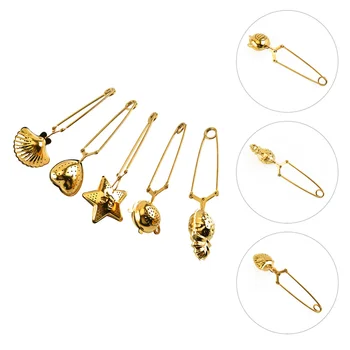 5pcs Golden Creative Metal Tea Filter Tea Infuser Tea Leaker Tea Strainer for Home
5pcs Golden Creative Metal Tea Filter Tea Infuser Tea Leaker Tea Strainer for Home