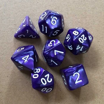 7pcs Set Duty Dice Set Glossed Color Colorful Solid Polyhedral Dice Set with Numbers Role Playing Game Dice Set TP899
7pcs Set Duty Dice Set Glossed Color Colorful Solid Polyhedral Dice Set with Numbers Role Playing Game Dice Set TP899