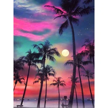 5D DIY Diamond Painting Landscape Sunset Seaside Cross Stitch Palm Tree Full Square Round Diamond Embroidery Home Decor Gift
5D DIY Diamond Painting Landscape Sunset Seaside Cross Stitch Palm Tree Full Square Round Diamond Embroidery Home Decor Gift