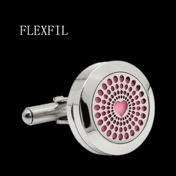 

FLEXFIL Luxury shirt perfume cufflink for men Brand cuff button cuff link High Quality Wedding abotoaduras Jewelry free shipping