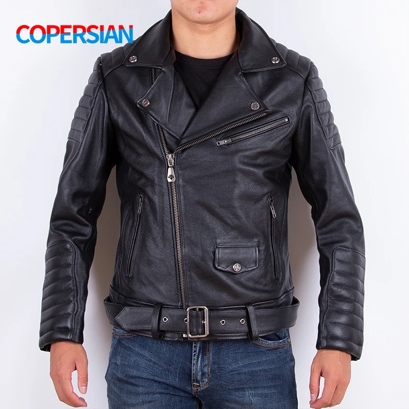 Free Shipping!New Black Top Layer Cowhide Men's Jacket for Autumn Motorcycle Style Plus Size Slim Fit Biker's Coat
Free Shipping!New Black Top Layer Cowhide Men's Jacket for Autumn Motorcycle Style Plus Size Slim Fit Biker's Coat