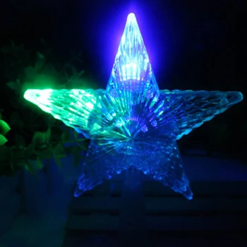 LED Christmas Tree Colorful Flashing Star Toppers Decorative Light Five pointed Star Flashing Color For Party Christmas Supplies
LED Christmas Tree Colorful Flashing Star Toppers Decorative Light Five pointed Star Flashing Color For Party Christmas Supplies