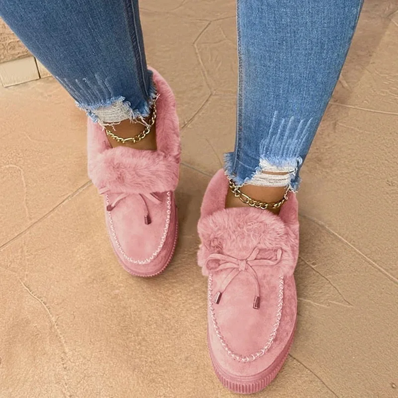 Ladies Winter Women's Casual Fur Shoes Cute Bowknot Trending Fluffy Furry Slip-on Sneakers Ladies Plush Loafers Flats Platform
Ladies Winter Women's Casual Fur Shoes Cute Bowknot Trending Fluffy Furry Slip-on Sneakers Ladies Plush Loafers Flats Platform
