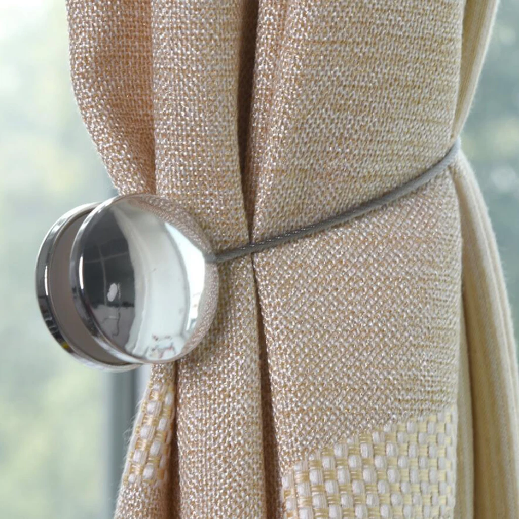 1 Piece Practical Magnetic Curtain Tiebacks Clips Drape Holdbacks Drapery Home Window Wire Holder Bedroom Balcony Accessories 1 Piece Practical Magnetic Curtain Tiebacks Clips Drape Holdbacks Drapery Home Window Wire Holder Bedroom Balcony Accessories
