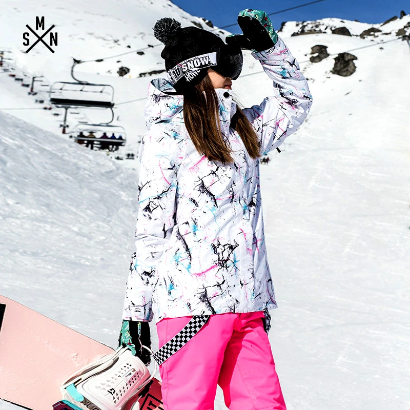Ski Jacket Waterproof Women Thermal Winter Spring Fall Windproof Breathable Water-Resistant Outdoor Sport Mountain Climbing Wear | Спорт и