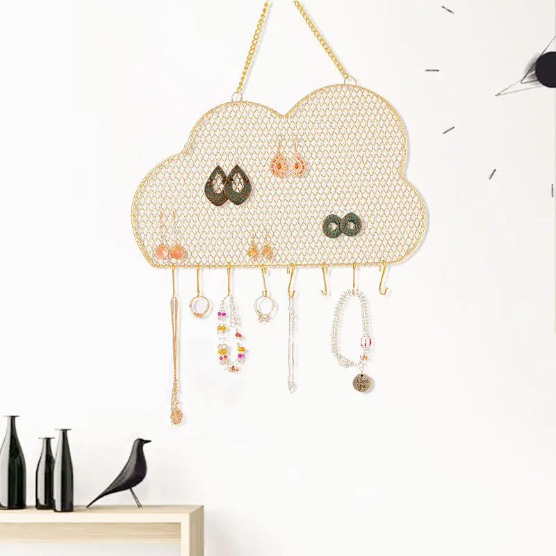Creative Earring Organizer Wall Mount Holder for Necklace Bracelet Earring Jewelry Storage Rack Display Decoration with Hooks
Creative Earring Organizer Wall Mount Holder for Necklace Bracelet Earring Jewelry Storage Rack Display Decoration with Hooks