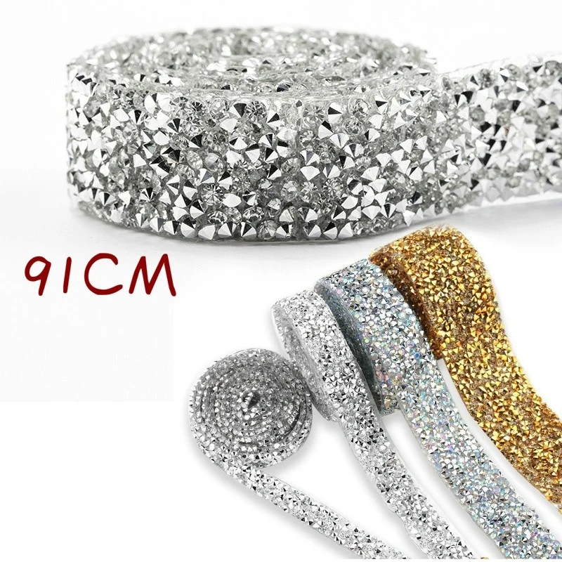 91cm Trim Patches Crystal AB Strass Hot Fix Rhinestone Tape Applicator Ribbon with Rhinestones Iron on Appliques for Dresses
91cm Trim Patches Crystal AB Strass Hot Fix Rhinestone Tape Applicator Ribbon with Rhinestones Iron on Appliques for Dresses