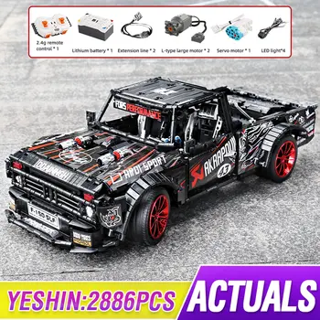 Motorized Technic RC Car Compatible with MOC-34917 Fords Mustang F-150 Hoonitruck Building Blocks Bricks Boys Christmas Toys
Motorized Technic RC Car Compatible with MOC-34917 Fords Mustang F-150 Hoonitruck Building Blocks Bricks Boys Christmas Toys