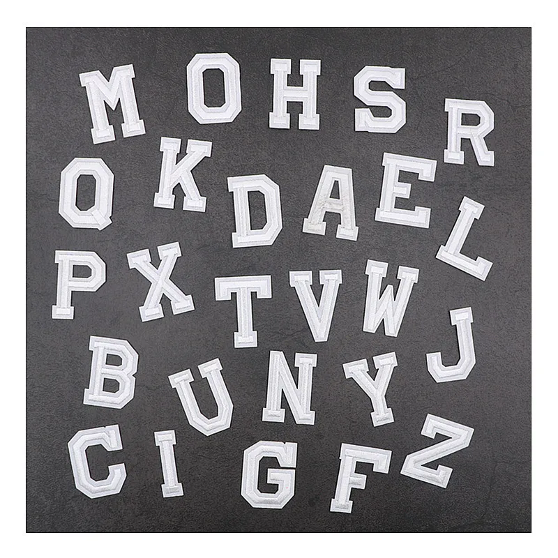 1 Pcs English Letters Patch Alphabet Word Embroidered Iron on Brand Patch for DIY Stripes Motif Appliques Garment Clothes Badge
1 Pcs English Letters Patch Alphabet Word Embroidered Iron on Brand Patch for DIY Stripes Motif Appliques Garment Clothes Badge