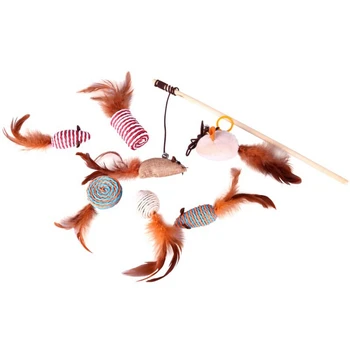 7 Pcs Cat Feather Toys Sets Cat Toys Interactive Elastic Rod Has a Funny Cat Mouse Feather Chick Fish Mascotas Pets Toys Gift
7 Pcs Cat Feather Toys Sets Cat Toys Interactive Elastic Rod Has a Funny Cat Mouse Feather Chick Fish Mascotas Pets Toys Gift