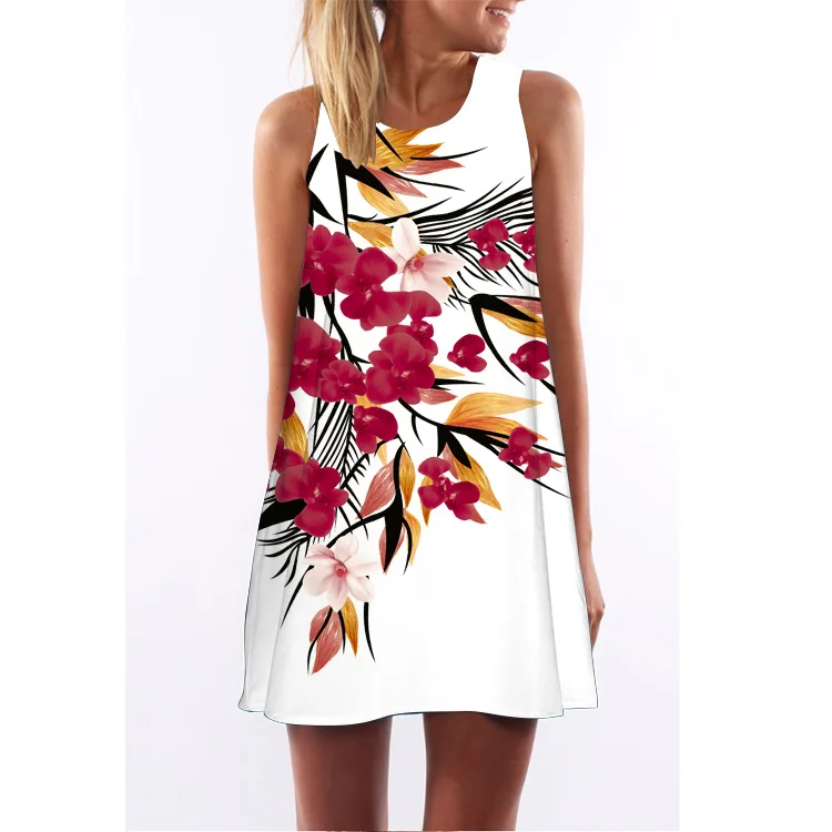 2018 Ozhouzhan Europe And America New Style Retro Digital Printing Crew Neck Hot Selling off-Shoulder Medium-length Vest Dress
2018 Ozhouzhan Europe And America New Style Retro Digital Printing Crew Neck Hot Selling off-Shoulder Medium-length Vest Dress