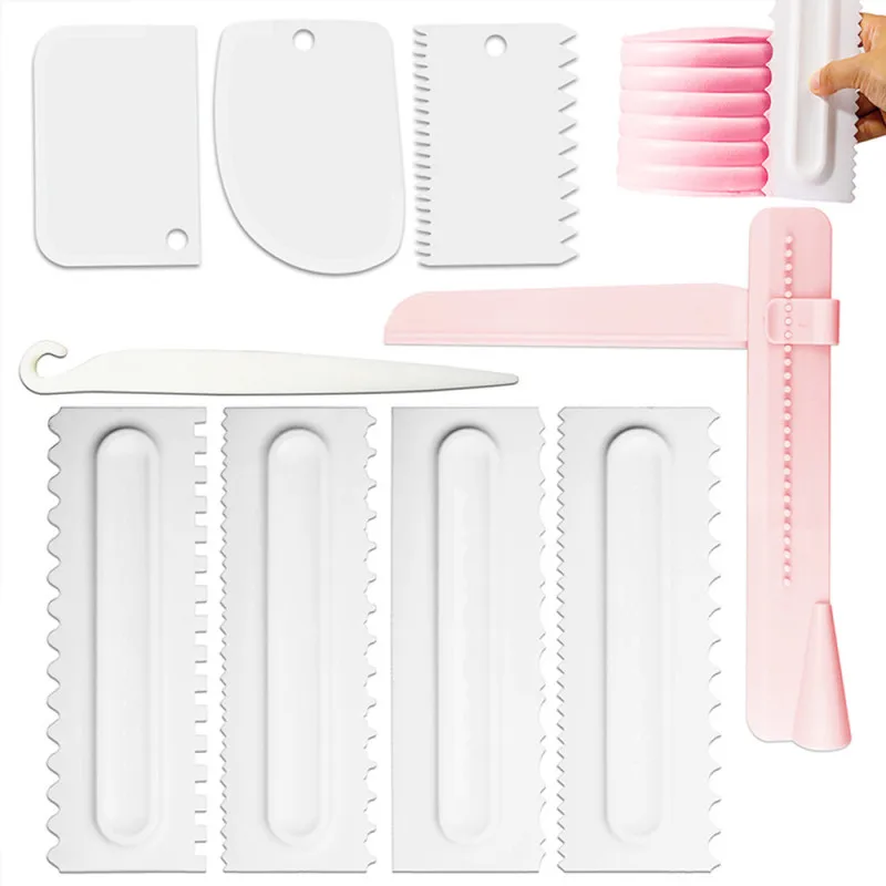 9PCS Cream Scraper Irregular Teeth Edge DIY Scraper Cake Decorating Fondant Pastry Cutters Baking Spatulas Tools Molds
9PCS Cream Scraper Irregular Teeth Edge DIY Scraper Cake Decorating Fondant Pastry Cutters Baking Spatulas Tools Molds