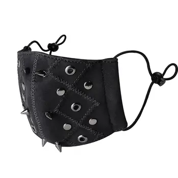 Adjustable PU Face Mask Anti Dust Gothic Steampunk Masks with 2pcs Replaceable Filter Cosplay Props Washable Mouth-Muffle
Adjustable PU Face Mask Anti Dust Gothic Steampunk Masks with 2pcs Replaceable Filter Cosplay Props Washable Mouth-Muffle