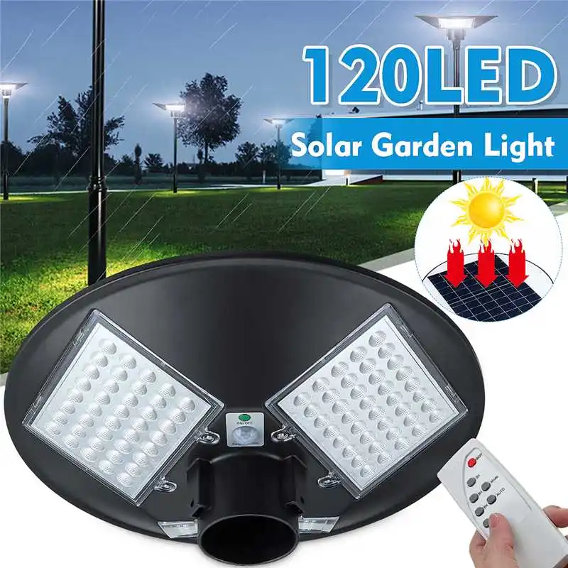 120W Led Solar Post Top Pole Light with Remote Control Outdoor Circular Solar Garden Lighting 12000LM Waterproof 6000K Daylight
120W Led Solar Post Top Pole Light with Remote Control Outdoor Circular Solar Garden Lighting 12000LM Waterproof 6000K Daylight