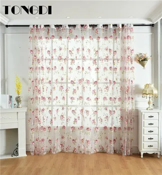 TONGDI Printing Curtain Elegant Flower Leaves Floral Transparent White Tulle Decoration For Spring Parlour Living room Bedroom
TONGDI Printing Curtain Elegant Flower Leaves Floral Transparent White Tulle Decoration For Spring Parlour Living room Bedroom
