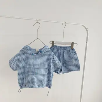 2020 Korea Style Girls Boys 2 Pcs Plaid Set Shirt+Shorts Cotton Fashion Summer Kids Suits 2-7 years QH533
2020 Korea Style Girls Boys 2 Pcs Plaid Set Shirt+Shorts Cotton Fashion Summer Kids Suits 2-7 years QH533