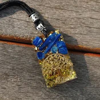 Tree Of Life Orgonite Pendant Kyanite With Peridot Orgone Necklace Energy Circle Healing Crystal Chakra Reiki EMF Protection
Tree Of Life Orgonite Pendant Kyanite With Peridot Orgone Necklace Energy Circle Healing Crystal Chakra Reiki EMF Protection