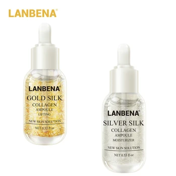 LANBENA 24K Gold + Silver Silk Collagen Ampoule Serum Tightening Pores Repairing Revitalizing Moisturizing Nourishing Anti Aging
LANBENA 24K Gold + Silver Silk Collagen Ampoule Serum Tightening Pores Repairing Revitalizing Moisturizing Nourishing Anti Aging