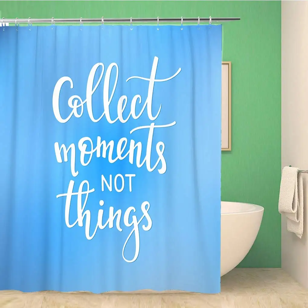 Bathroom Shower Curtain Travel Life Inspiration Quotes Lettering Motivational Sign Collect Moments 66x72 inches Waterproof Bath
Bathroom Shower Curtain Travel Life Inspiration Quotes Lettering Motivational Sign Collect Moments 66x72 inches Waterproof Bath